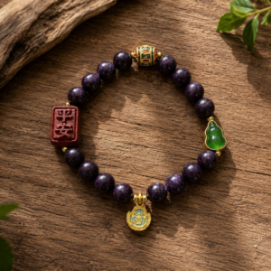 D8 Cinnabar Meditation Bracelet