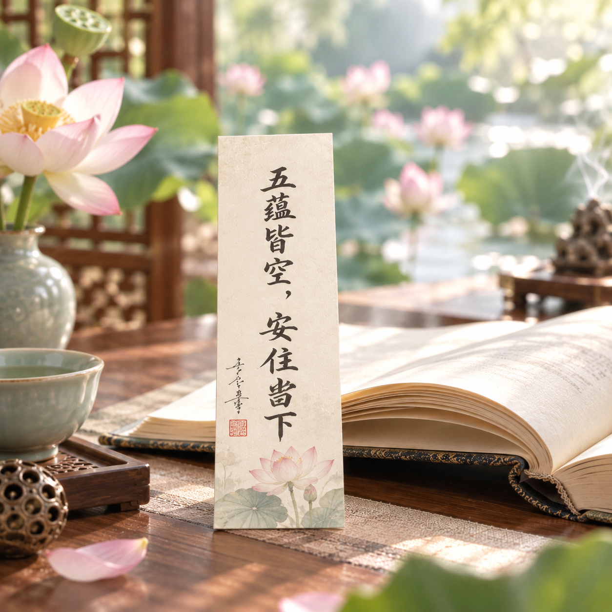 T45A Zen Bookmark of the Emptiness of the Five Aggregates